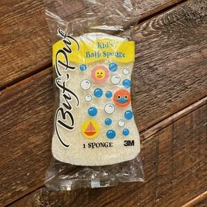 Buf-Puf Kids‎ Bath Sponge 3M Vintage 2003 New Deadstock Yellow Vintage Bath Time